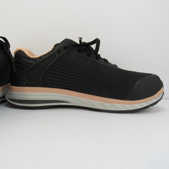Timberland Pro Anti-Fatigue Technology Steel Toe Women's Black & Peach Size 9 - Picture 3 of 9